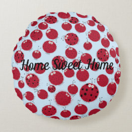 De Ladybug Shindig Rond Kussen