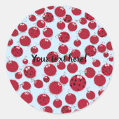 De Ladybug Shindig Ronde Sticker (Voorkant)
