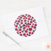 De Ladybug Shindig Ronde Sticker (Envelop)
