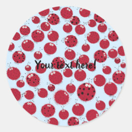 De Ladybug Shindig Ronde Sticker