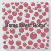 De Ladybug Shindig Stenen Onderzetter (Voorkant)