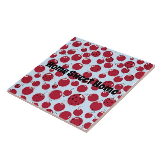 De Ladybug Shindig Tegeltje (Zijkant)