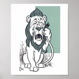 De laffe leeuw uit De wonderbaarlijke tovenaar van Poster