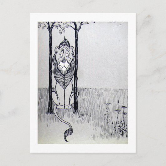 De laffe Lion Briefkaart (Voorkant)