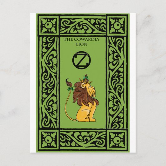 De laffe Lion Briefkaart (Voorkant)