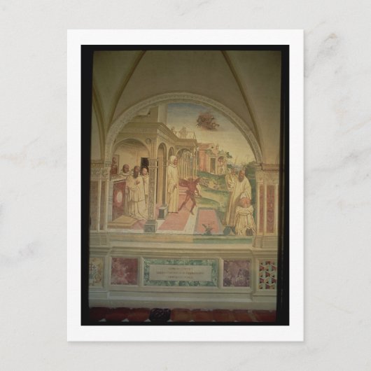 De lagellatie van St. Benedict, van het leven Briefkaart (Voorkant)