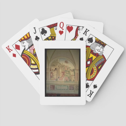 De lagellatie van St. Benedict, van het leven Pokerkaarten (Achterkant)