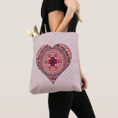 De lagen van de Hart All-Over-Print Bag Tote Bag (Dichtbij)