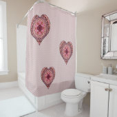 De lagen van het gordijn van de Heart Shower (In situ)