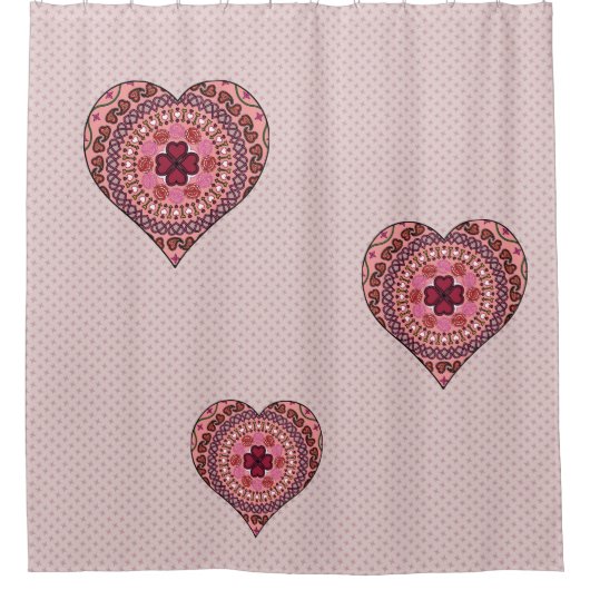 De lagen van het gordijn van de Heart Shower (Voorkant)