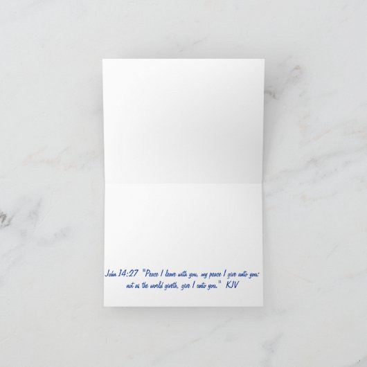 De Lagere Herfsten van de vrede notecard Kaart (Binnen)