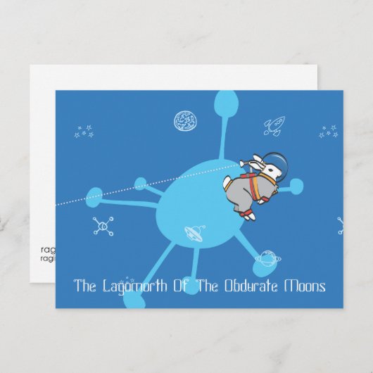 DE LAGOMORTH VAN DE OBDURATE MOONS BRIEFKAART (Voorkant / Achterkant)