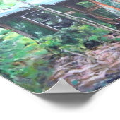 De Lagoon Cabin in Meher Spiritueel Center Poster (Hoek)