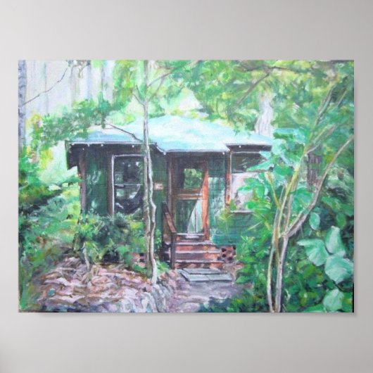 De Lagoon Cabin in Meher Spiritueel Center Poster (Voorkant)