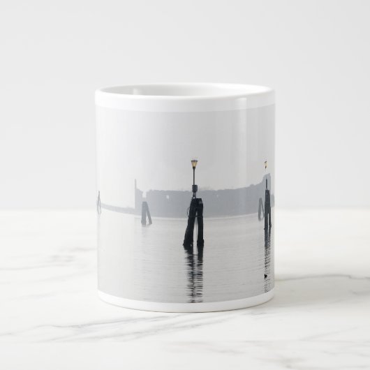 DE LAGOON Jumbo-Mok KRIJGEN Grote Koffiekop (Voorkant)