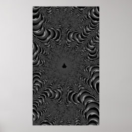 De Lair Monochrome Fine Fractal van de koningin Ab Poster