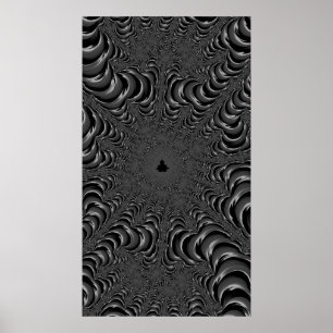 De Lair Monochrome Fine Fractal van de koningin Ab Poster