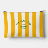 De Lake Club Crest Gele Nautische Streep Etui (Achterkant)