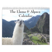 De Lama en Alpaca Elke Jaar aangepaste Kalender (Hoes)