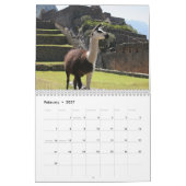 De Lama en Alpaca Elke Jaar aangepaste Kalender (Feb 2027)