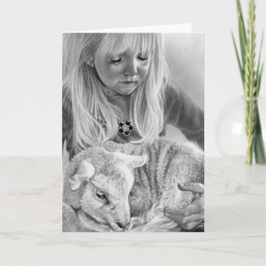 De Lamb van God Feestdagen Kaart (Voorkant)