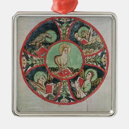 De Lamb van God Metalen Ornament (Voorkant)