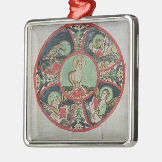 De Lamb van God Metalen Ornament (Links)