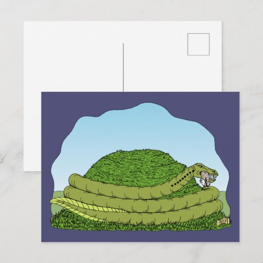 De Lambton Worm Briefkaart (Voorkant / Achterkant)