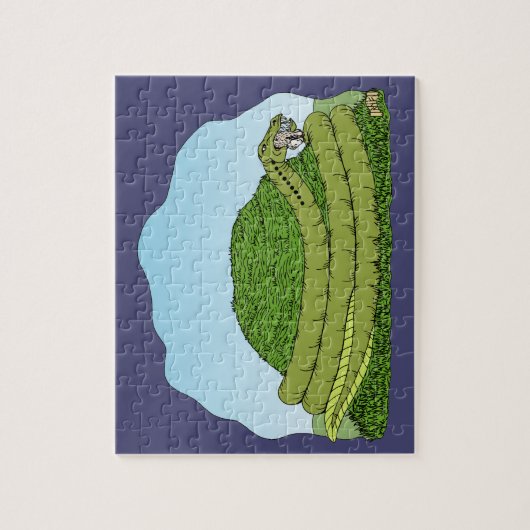 De Lambton Worm Legpuzzel (Verticaal)