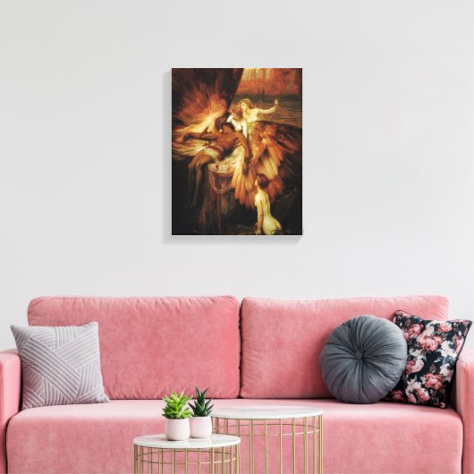 De Lament voor Icarus Canvas Afdruk (Insitu (Woonkamer))