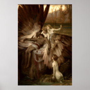 De Lament voor Lcarus van Herbert Draper 1898 Poster