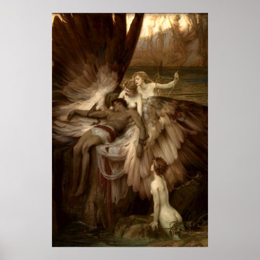 De Lament voor Lcarus van Herbert Draper 1898 Poster (Voorkant)