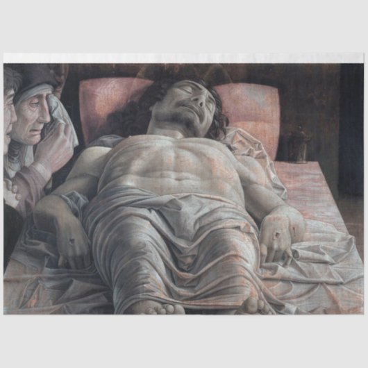 De Lamentatie over de dode Christus, Mantegna Tissuepapier (Voorkant)