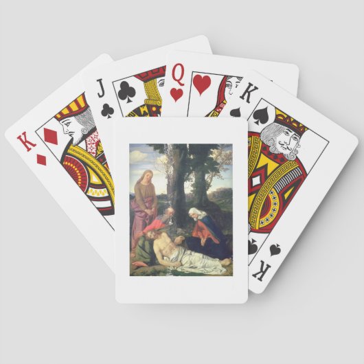 De Lamentatie van de dode Christus Speelkaarten (Achterkant)