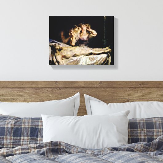 De Lamentatie van Jezus Christus - Rubens Canvas Afdruk (Insitu (Slaapkamer))