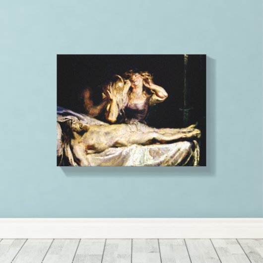 De Lamentatie van Jezus Christus - Rubens Canvas Afdruk (Insitu (Houten vloer))