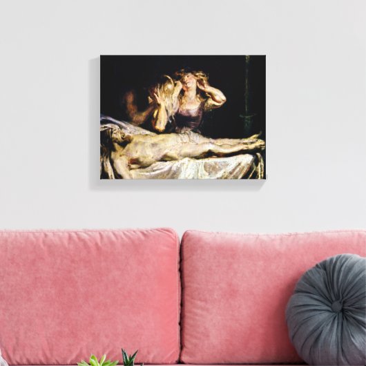 De Lamentatie van Jezus Christus - Rubens Canvas Afdruk (Insitu (Woonkamer))