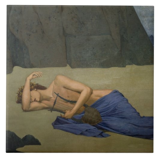 De Lamentatie van Orpheus Tegeltje (Voorkant)