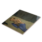 De Lamentatie van Orpheus Tegeltje (Zijkant)