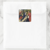De Lamentatie Vierkante Sticker (Tas)