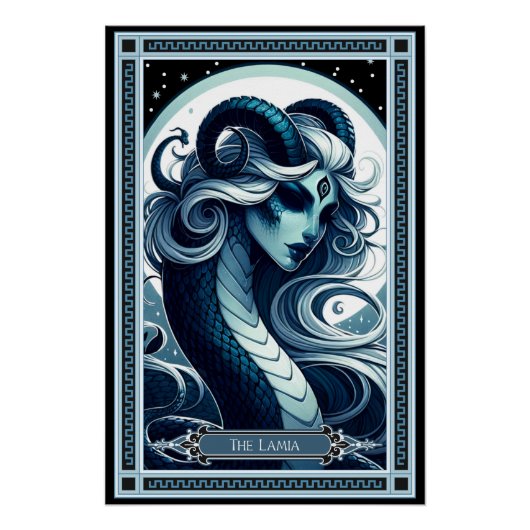 De Lamia Tarot Kaart Perfect Poster (Voorkant)