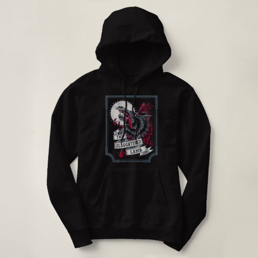 De lammeren met de slacht - Wolf Head - Beer Hoodie (Design voorkant)