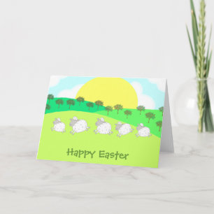 De Lammeren van de lente Feestdagen Kaart
