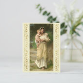 De lammetjes van William Bouguereau Briefkaart (Staand voorkant)
