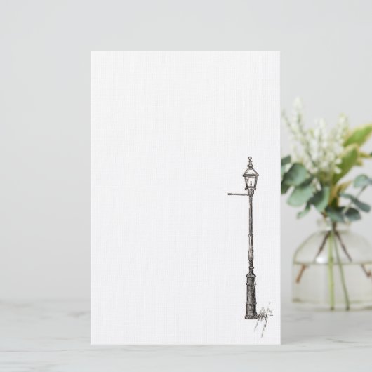 De lamp briefpapier (Staand voorkant)