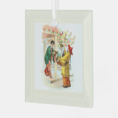 De lamp van Aladdin Glas Ornament (Voorkant links)