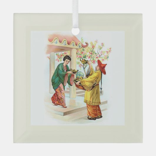 De lamp van Aladdin Glas Ornament (Voorkant)