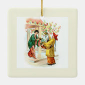 De lamp van Aladdin Keramisch Ornament (Achterkant)