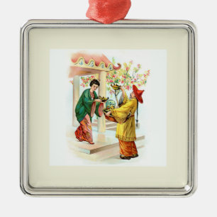 De lamp van Aladdin Metalen Ornament