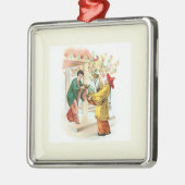 De lamp van Aladdin Metalen Ornament (Links)